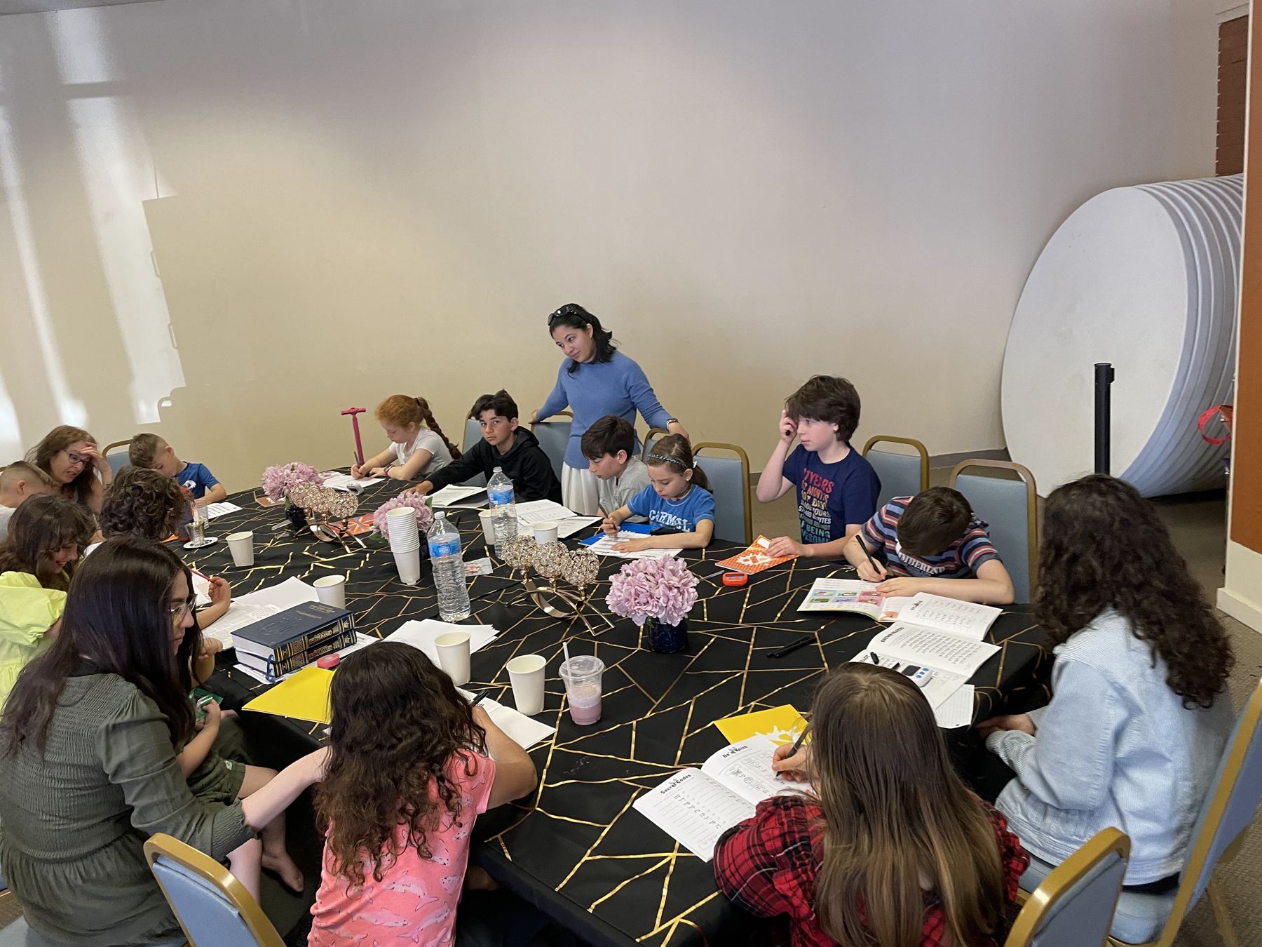 Students working together